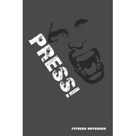 Fitness Notebook: Fitness Journal. Format A5, 120 pages, fine light grey lined. Daily entries, notes and physical fitness journal. Notebook for your fitness and bodybuilding progress