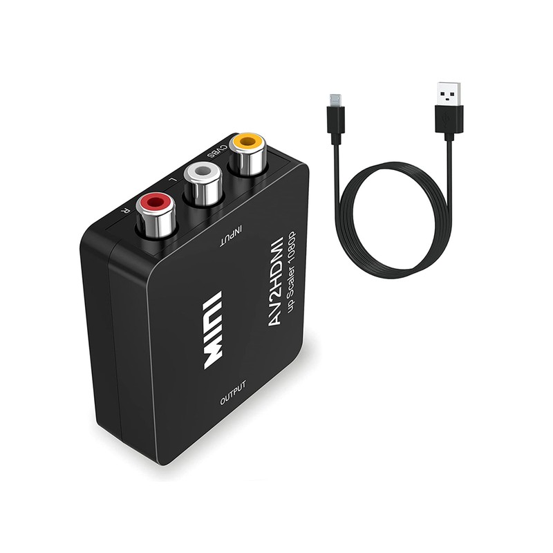 Convertidor HDMI a RCA - AV Audio Video Adaptador para