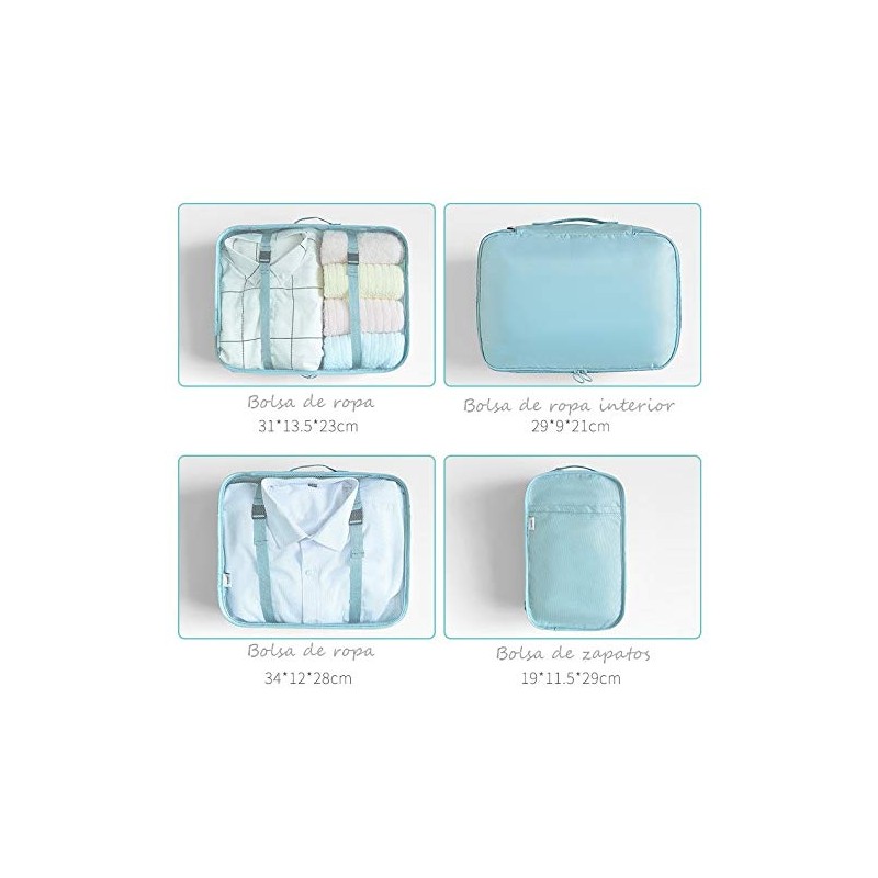 Bolsas de Viaje 8 En 1 FFlion Organizador de Equipaje