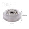 16Pcs 3D Printer Polycarbonate Pulley Transparent Rustproof Robust Bearing Pulley