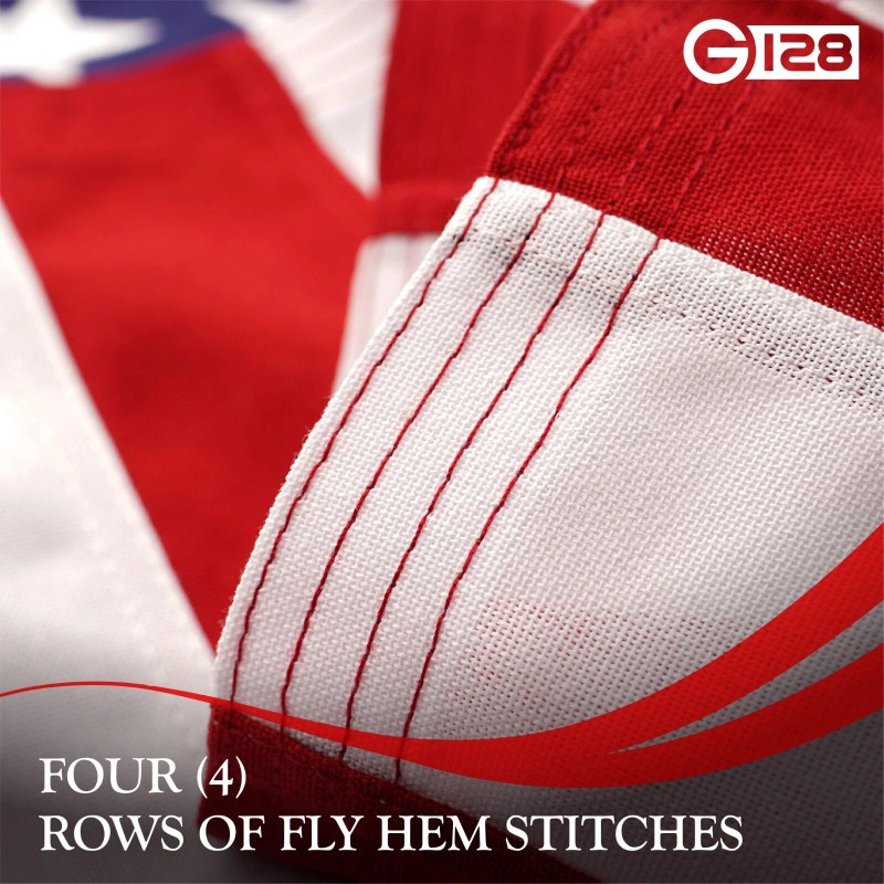 G128 Combo: American USA Flag & Christian Flag 3x5 Ft,