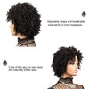 Short Black Kinky Curly Afro Bob Glueless Wigs Pre Plucked