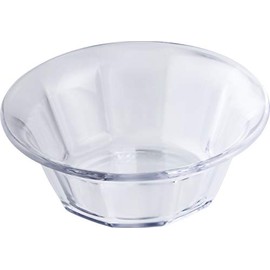 Ishikawa Resin Industry PTW103_138CL Cut Bowl, Clear Tritan Sold as 1 Piece, Dishwasher-Safe, W5.4 x D5.4 x H2.0 inches (138 x 138 x 50 mm)