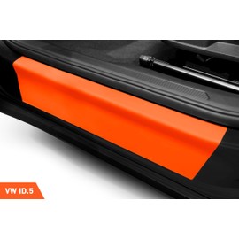 Luxshield Car Door Sill Protector for VW ID.5 E39 I 2021-2025 - Protective Film Car Door Accessories Trim Paint Protection Film Carbon Black