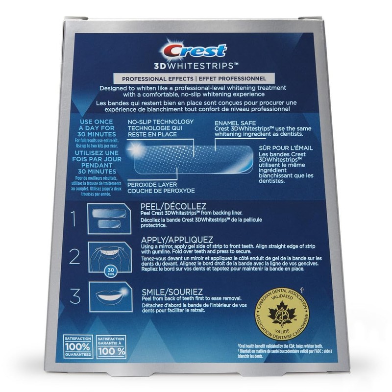 Crest 3D Whitestrips Professional Effects At-home Teeth Whitening Kit, 20