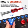 SBGGRL 44 Pcs Thread Gauge SAE and Metric, Nut and