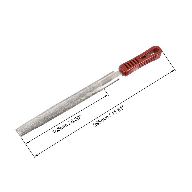 sourcing map Diamond File Diamond Coated Plastic Handle Hand Tool