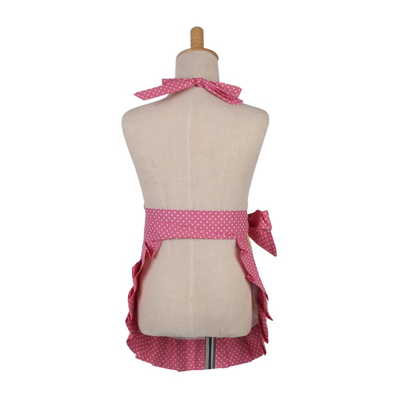 Surblue 100% Cotton Reusable Women Skirt Apron with Two Pocket,