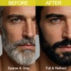 Erinde 2PCS Tinte Temporal para la Barba para Hombres, Cubre