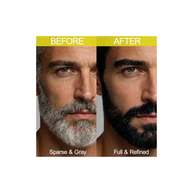 Erinde 2PCS Tinte Temporal para la Barba para Hombres, Cubre