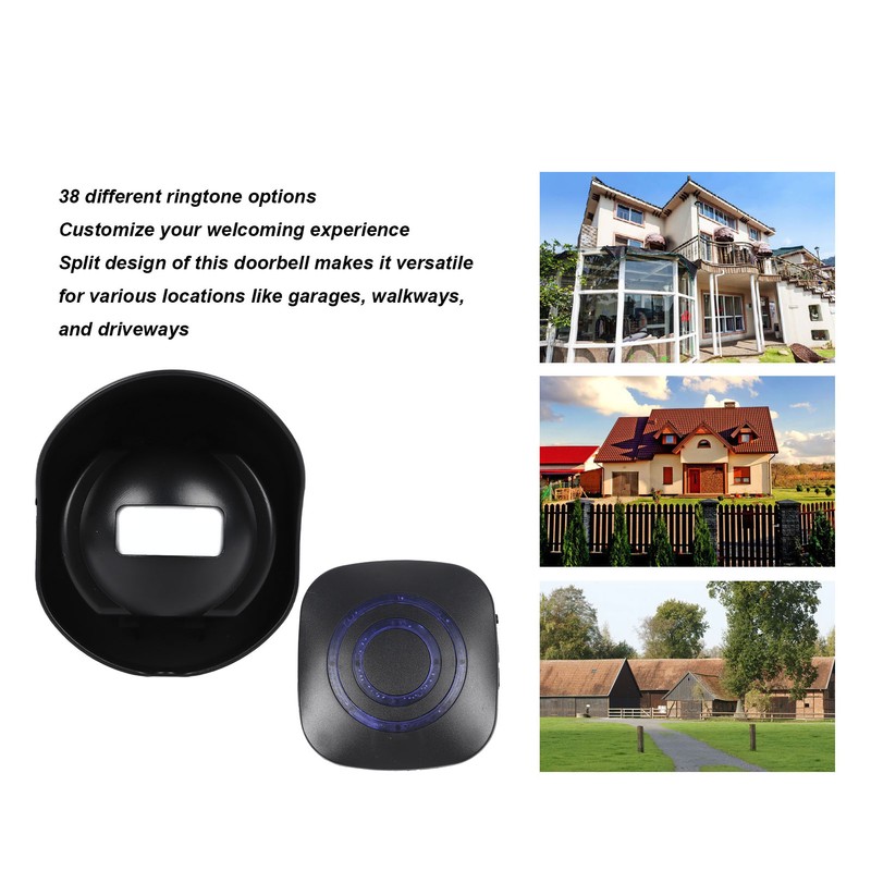 Infrared Detector Alarm to 240V Black Waterproof Separate Design 38