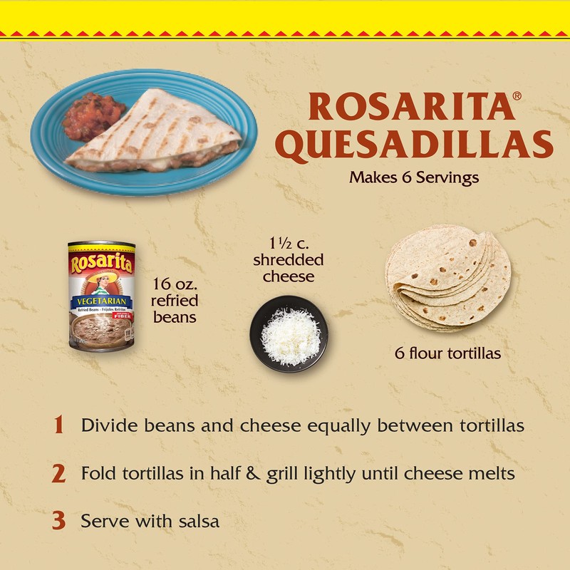 Rosarita Vegetarian Refried Beans, 16 oz
