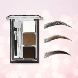 Wet n Wild Kit para Cejas con Polvo, Gel y Pinza,Larga Duración, Alta Pigmentación Efecto suave y Natural, Tamaño Compacto Perfecto para Kit de Maquillaje, Ideal para Laminado y Maquillaje Compacto, Vegano y Cruelty Free