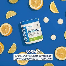 Nuun Endurance | Workout Support | Electrolytes & Carbohydrates (Lemon Lime, 16 Servings - Canister)