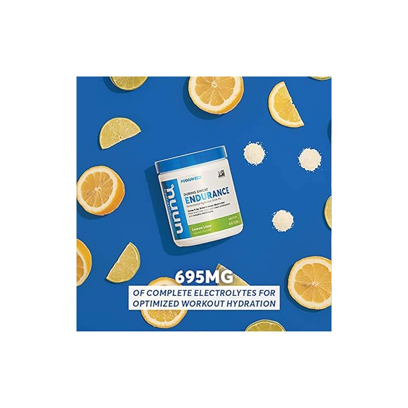 Nuun Endurance | Workout Support | Electrolytes & Carbohydrates (Lemon