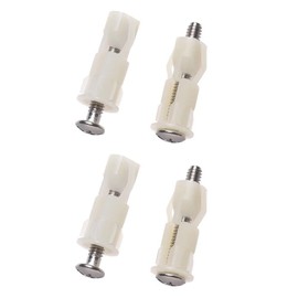 HomeSoGood 4Pcs Toilet Seat Bolts Hinges Screws Toilet Hole Fixing Kits Nut Cover Repair Tools Universal Replacement