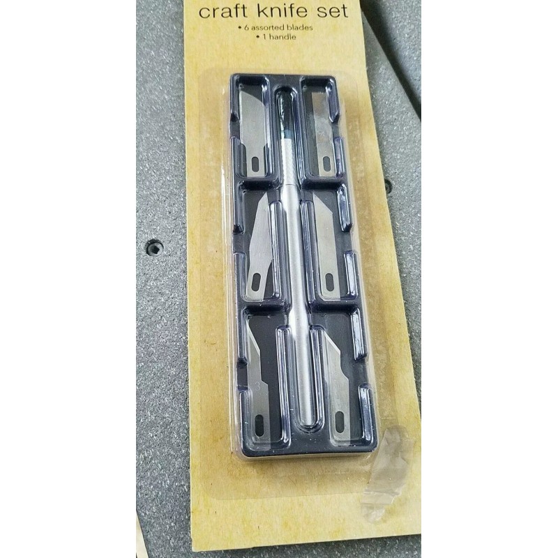 Crafter's Square CRAFT KNIFE 7pc SET with 6 BLADES TOOL