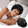 DHWEKU 2 Pezzi Cuffia in Seta per Protezione Capelli Ricci