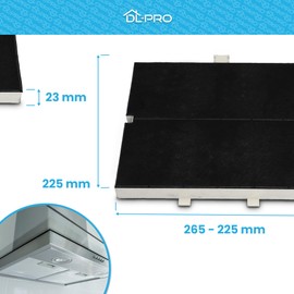 DL-pro Filter Activated Carbon Filter for Balay 361047 00361047 Bosch DHZ5136 Siemens LZ51351 Neff Z5117X1 Cooker Hood