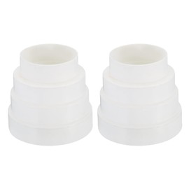 PATIKIL 2pcs 80mm-120mm Duct Reducer Duct Connector Duct Inline Adapter Inserer ABS Plastic Vent for HVAC Heating and Cooling Ventilation