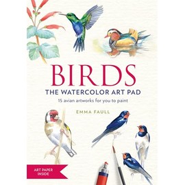 BIRDS Watercolor Art Pad for me: 15 beautiful artworks for you to paint