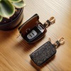 MENGYUEXUAN Premium Leather Car Key Fob Case for Women –