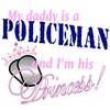 CafePress Policeman's Princess Rectangle Bumper Sticker Car Decal