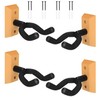 Pack of 4 Guitar Holders, Wall Mounted U-Shaped Guitar Stand,