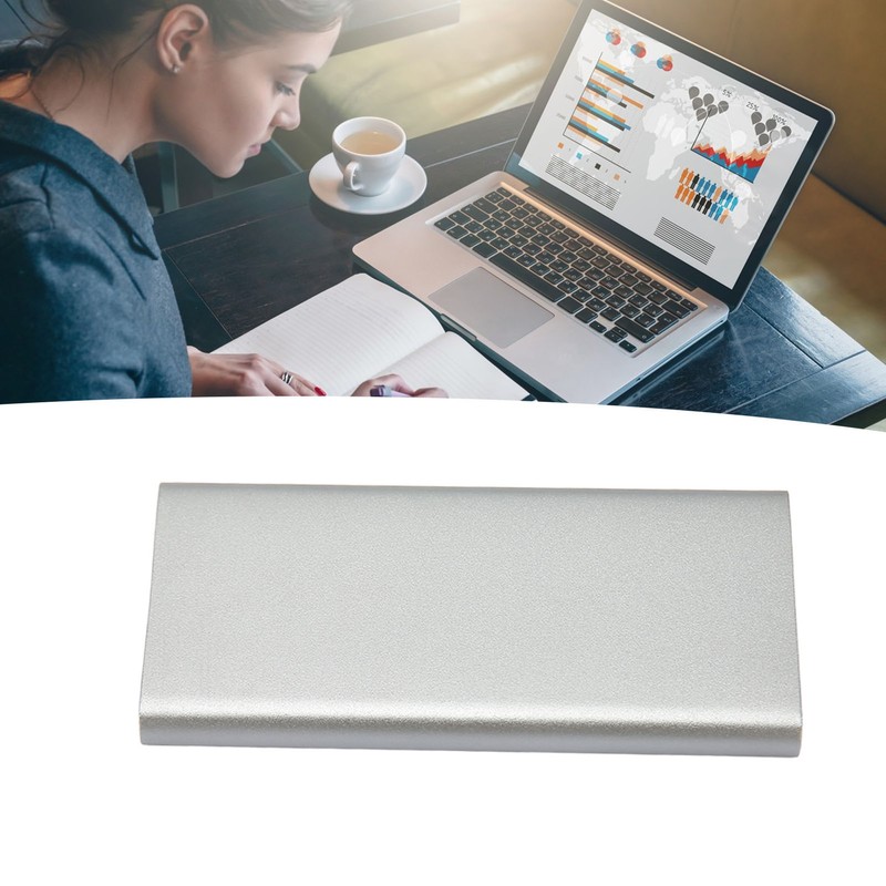 Tyep C to MSATA Enclosure Aluminum Alloy USB3.1 Gen2 Type