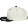 [Flexfit] Classic Two Tone Snapback Cap, Natural Black