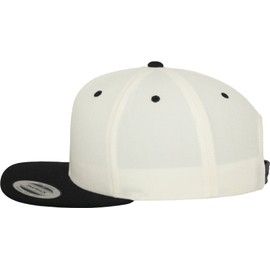 [Flexfit] Classic Two Tone Snapback Cap, Natural Black