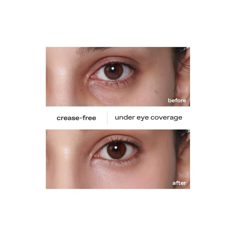 glow not dry concealer #light #rosysalmon, covers under-eye circles &