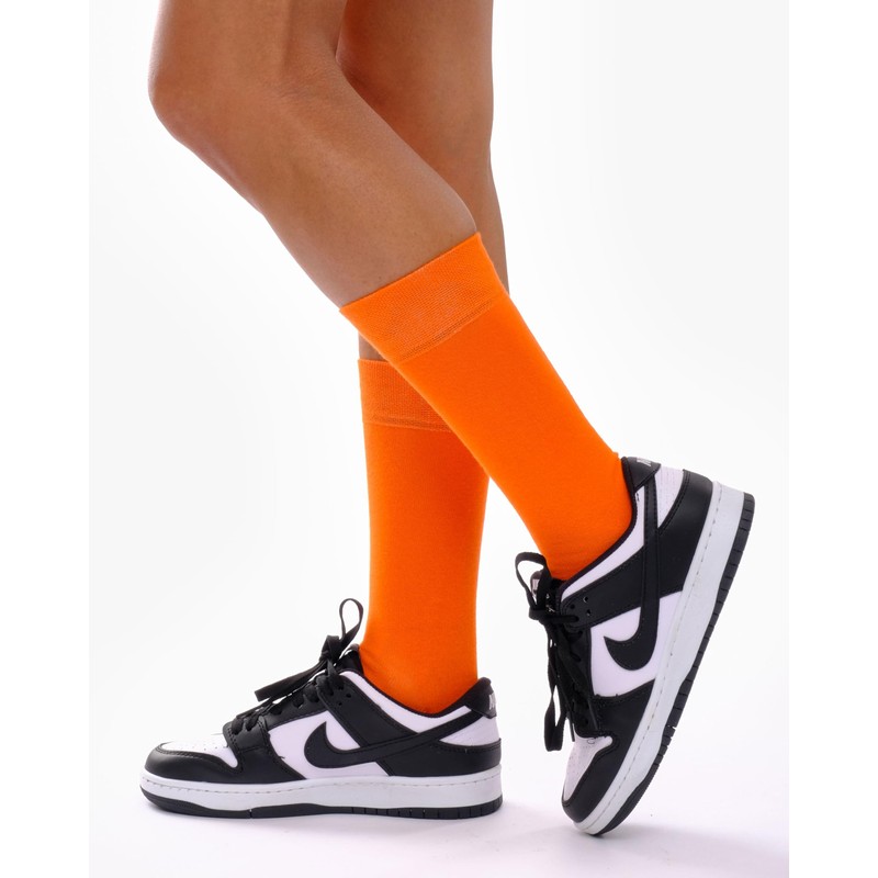 ONESCK Super Soft Cotton Dress Socks Vibrant Plain Colours for