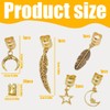 DWFEYOI Verstellbar Metall Cuffs, 26 Stück Dreadlocks Schmuck,Haarschmuck für Zöpfe,Loc