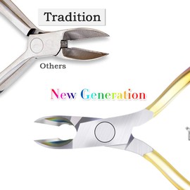 Dr.Mode Wide Jaw Opening Stainless Steel Nail Clippers for Thick Nails and Toenail Clippers with Finger Nail File for Men and Women, Large Laser