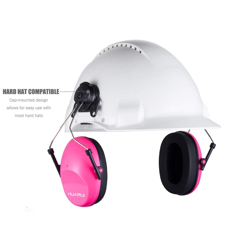 HUARUI Noise Cancelling Helmet Attachable Ear Muffs Blocking Sound Reduction