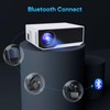 Projector with WiFi and Bluetooth, 16000Lumens Portable Mini Projector,Native Full