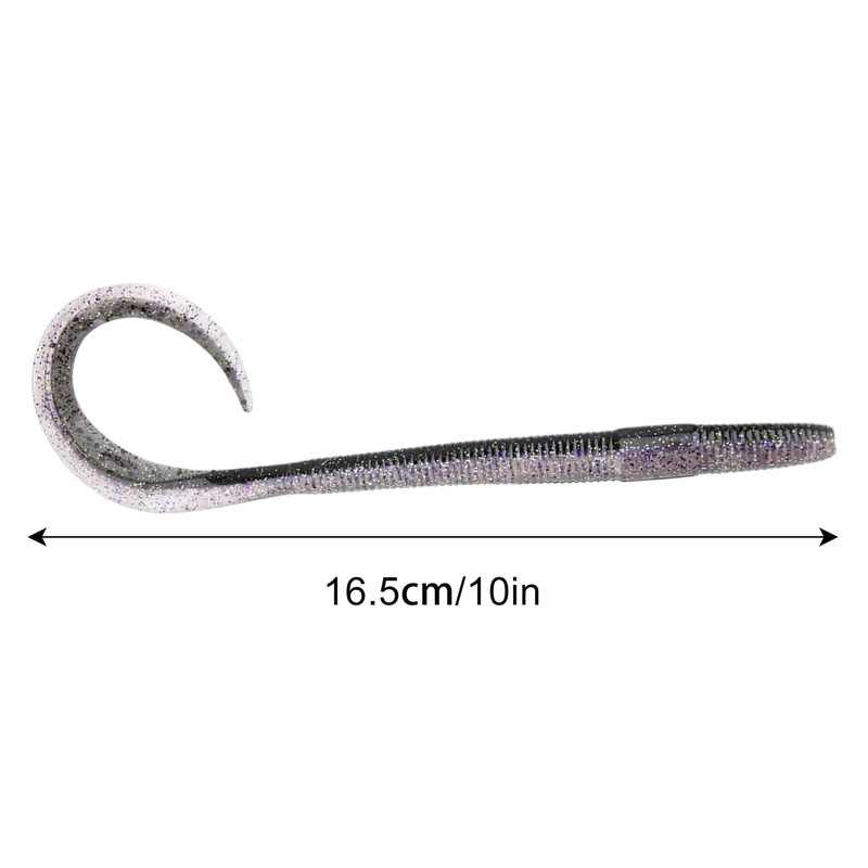 Worm Bait, Realistic Fishing Soft Worm Lures, Reusable Swim Hook