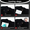 20 Pcs Black Mini Geometric Shapes Iron on Patches, Small