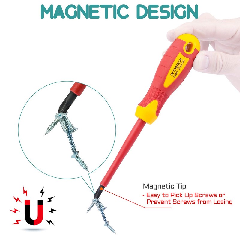 7 Piece Insulated Screwdriver Set R'deer Industrial Level 1000v Cr-V