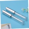 Ipetboom 6pcs Lip Gloss Tubes Applicators Refillable Silver Containers for