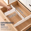 Adjustable Drawer Divider with Locking Clips for Dresser, Closet &
