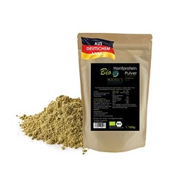 Michel´s Naturprodukte - BIO Hanfprotein aus Deutschem Anbau, 50% Proteingehalt, 500g Beutel, Veganes Hanfproteinpulver ohne Zusatzstoffe, Rein Pflanzliches Eiweißpulver aus Hanfsamen, Hanfpulver