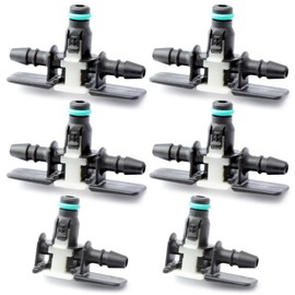 YUXIVCNE 68229388AA Fuel Injector Return Fitting Compatible with RAM Grand Cherokee EcoDiesel 3.0L, 4Pcs “T” and 2Pcs “L” Oil Returns Joint Replaces 68229388AA
