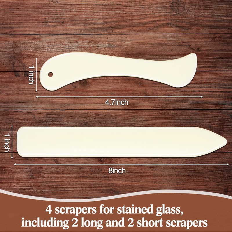 Stained Glass Tools 4 Pieces FID Stained Glass Plastic Burnisher