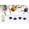 Morgan Wooden Tea Box, Tea Bag Holder, with 4 Tea