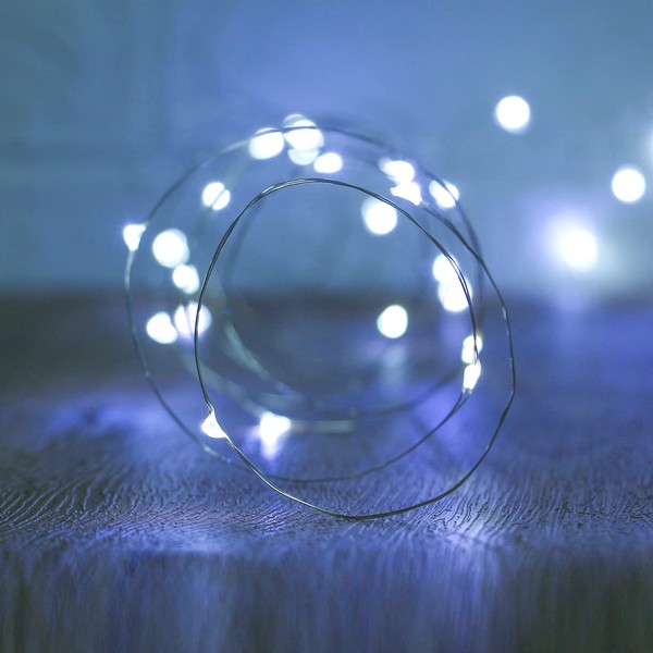 XINKAITE Led String Lights Waterproof 32.8ft led Fairy Lights Battery Operated for Wedding, Home, Garden, Party, Christmas Decoration, White