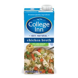 College Inn 40% Lower Sodium Chicken Broth in Aseptic Carton, 32-Ounce