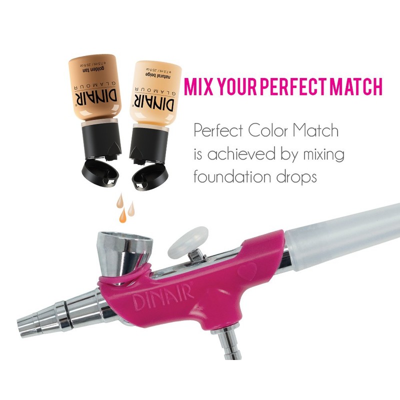 Dinair Airbrush Makeup Foundation | Medium Shades | GLAMOUR: Natural,