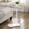 Convenience Concepts Oslo C C End Table, Light Oak/White
